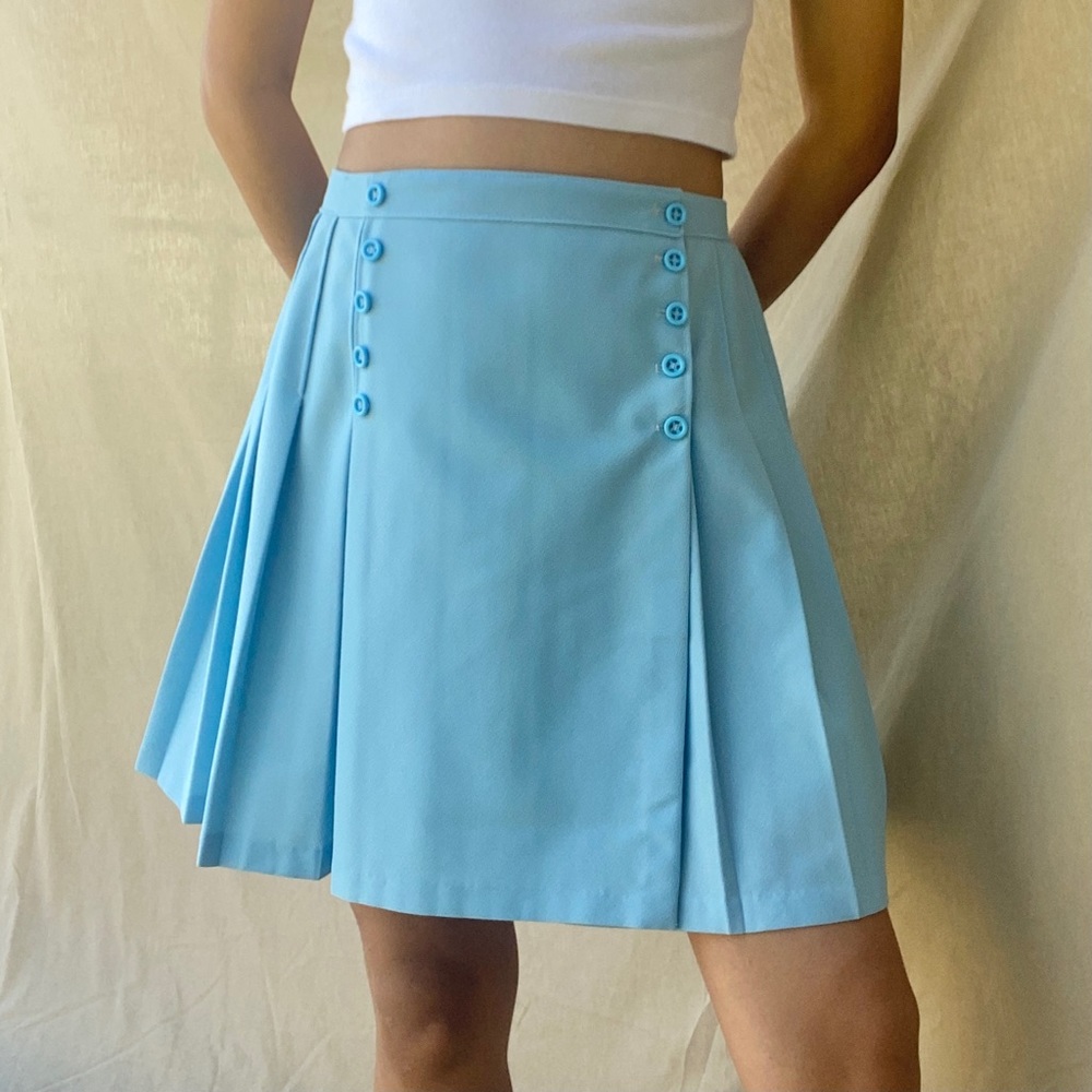 🚫SOLD🚫 70s Bubblegum Blue Sailor Skirt 🌐